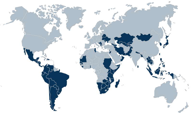 Visa Free Countries Map